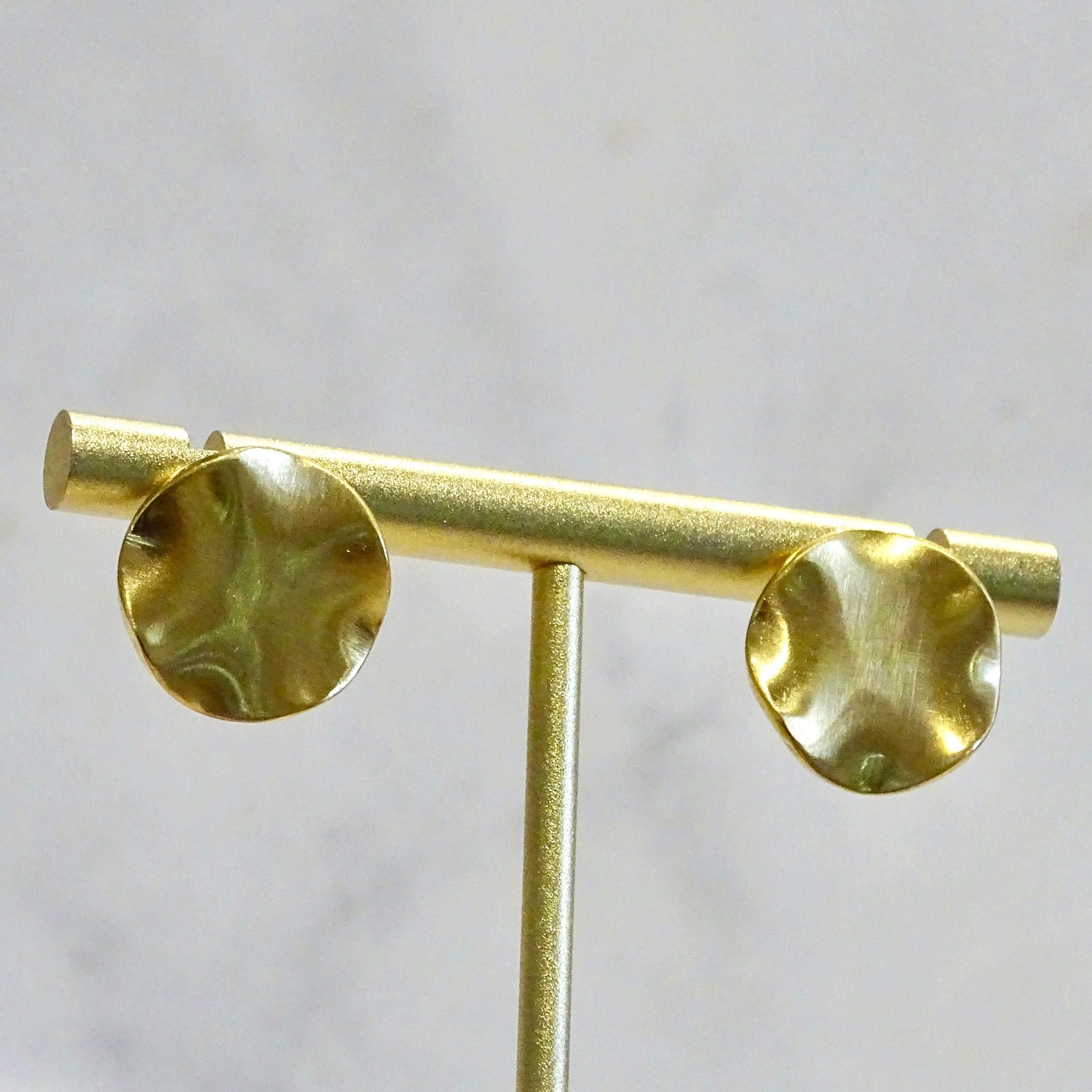 Aretes Acero Inoxidable Círculo Curveado