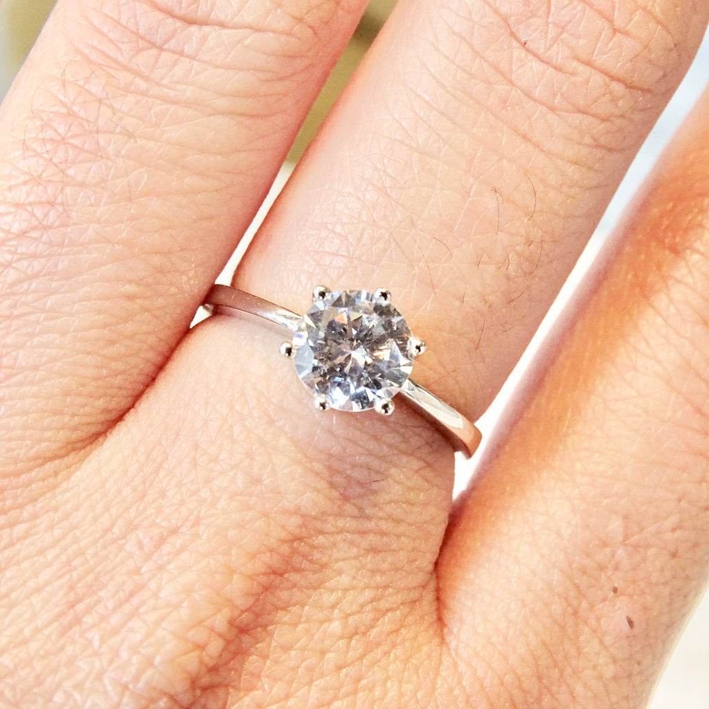 Anillo Plata 925 Solitario