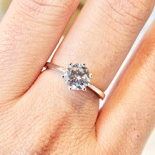 Cargar imagen en el visor de la galería, Anillo Plata 925 Solitario