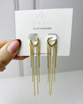 Arracadas Acero Inoxidable 6 Cadenas
