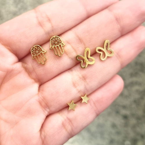 Aretes Mini Acero Inoxidable