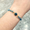 Pulsera Acero Inoxidable con Azul