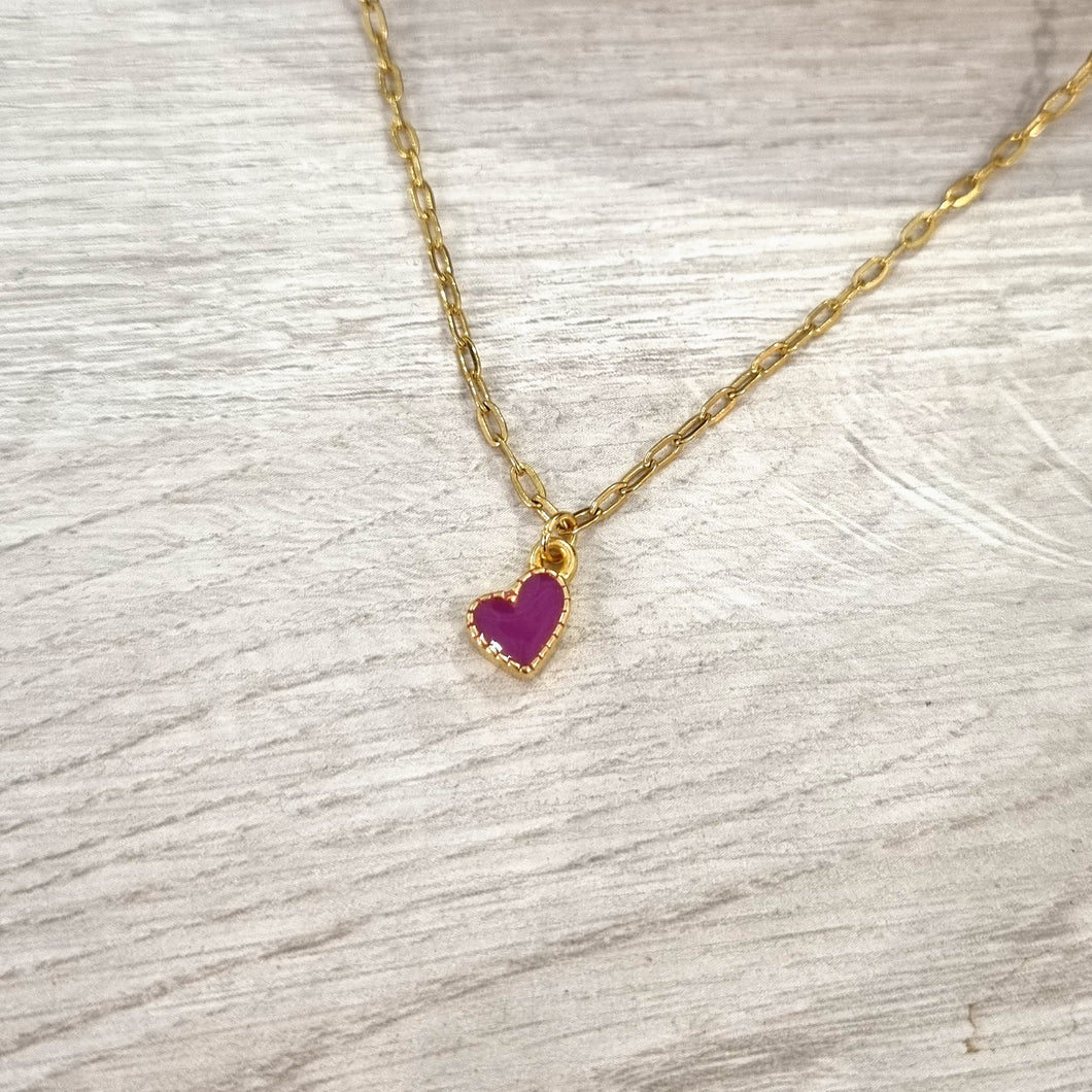Collar Acero Inoxidable Corazon
