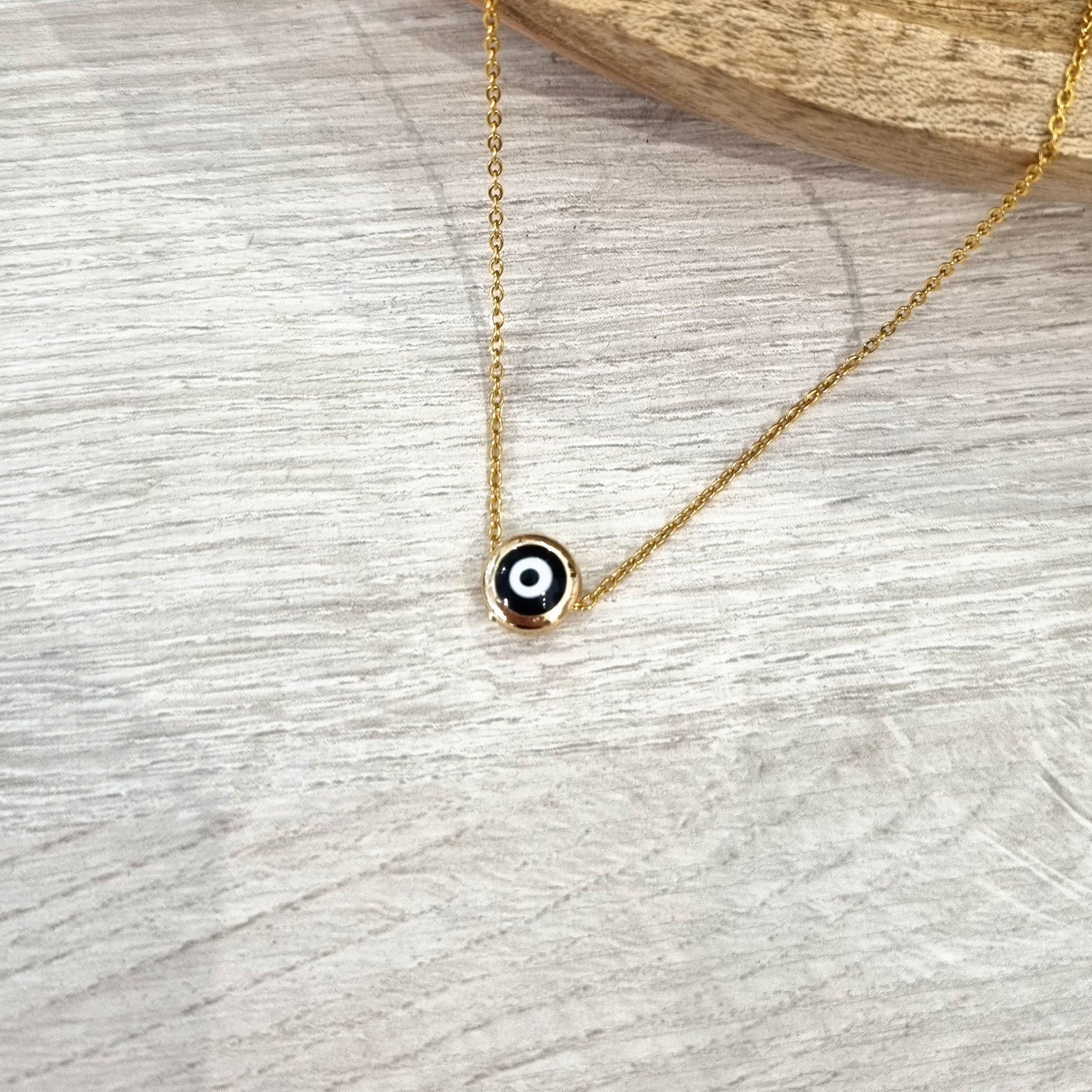 Collar Chapa de Oro Ojito