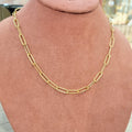 Collar Chapa de Oro Eslabon