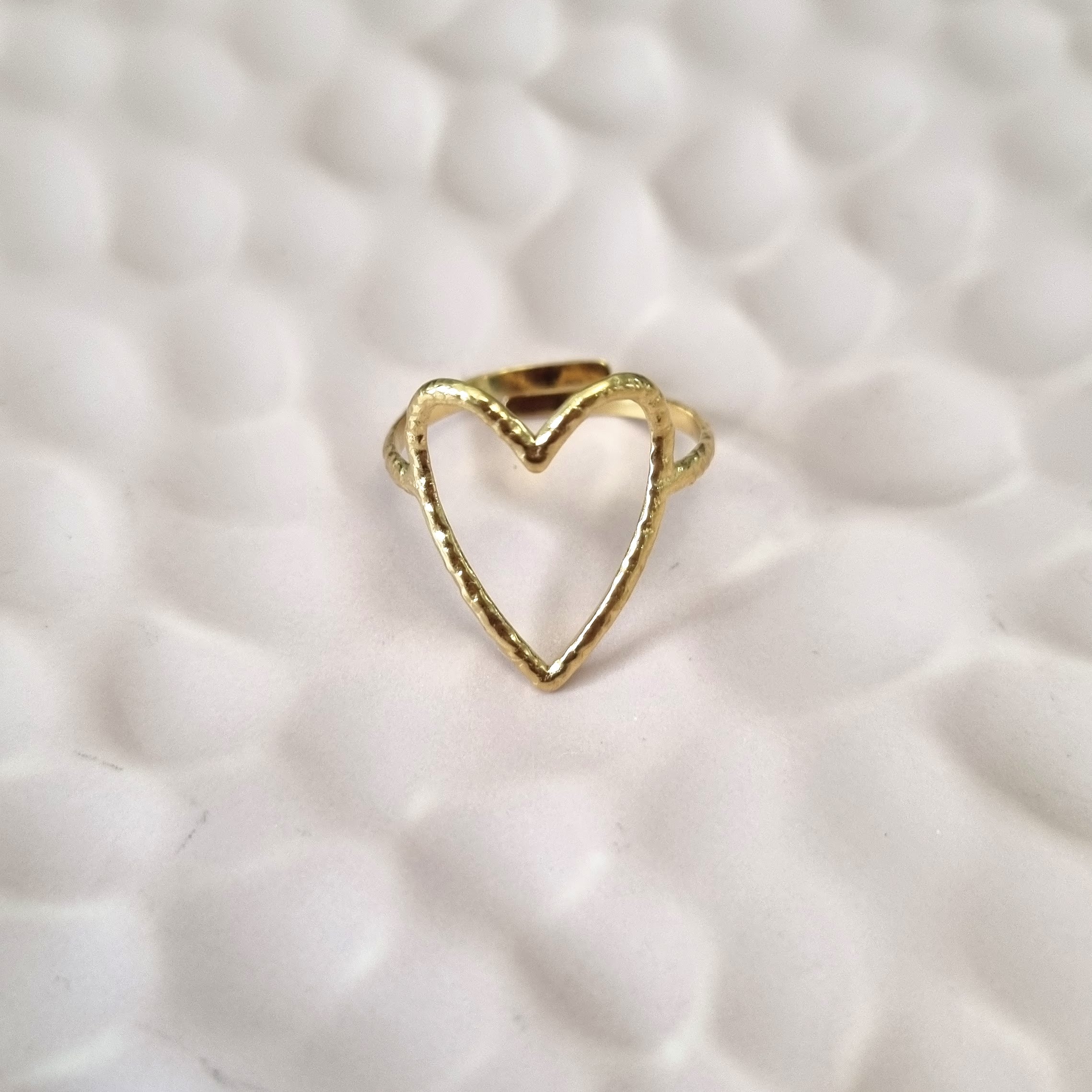 Anillo Acero Inoxidable Corazon