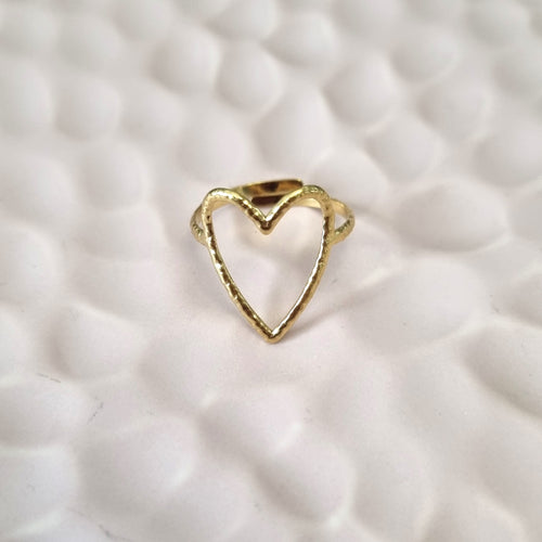 Anillo Acero Inoxidable Corazon