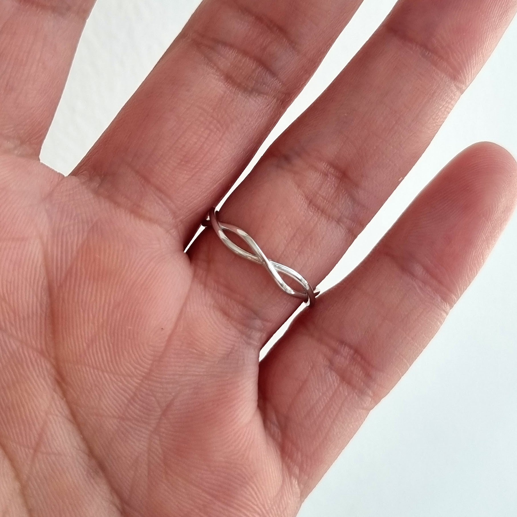 Anillo Acero Inoxidable Cruzado