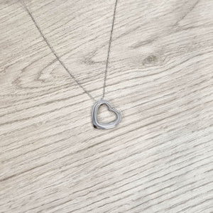 Collar Acero Inoxidable Corazon