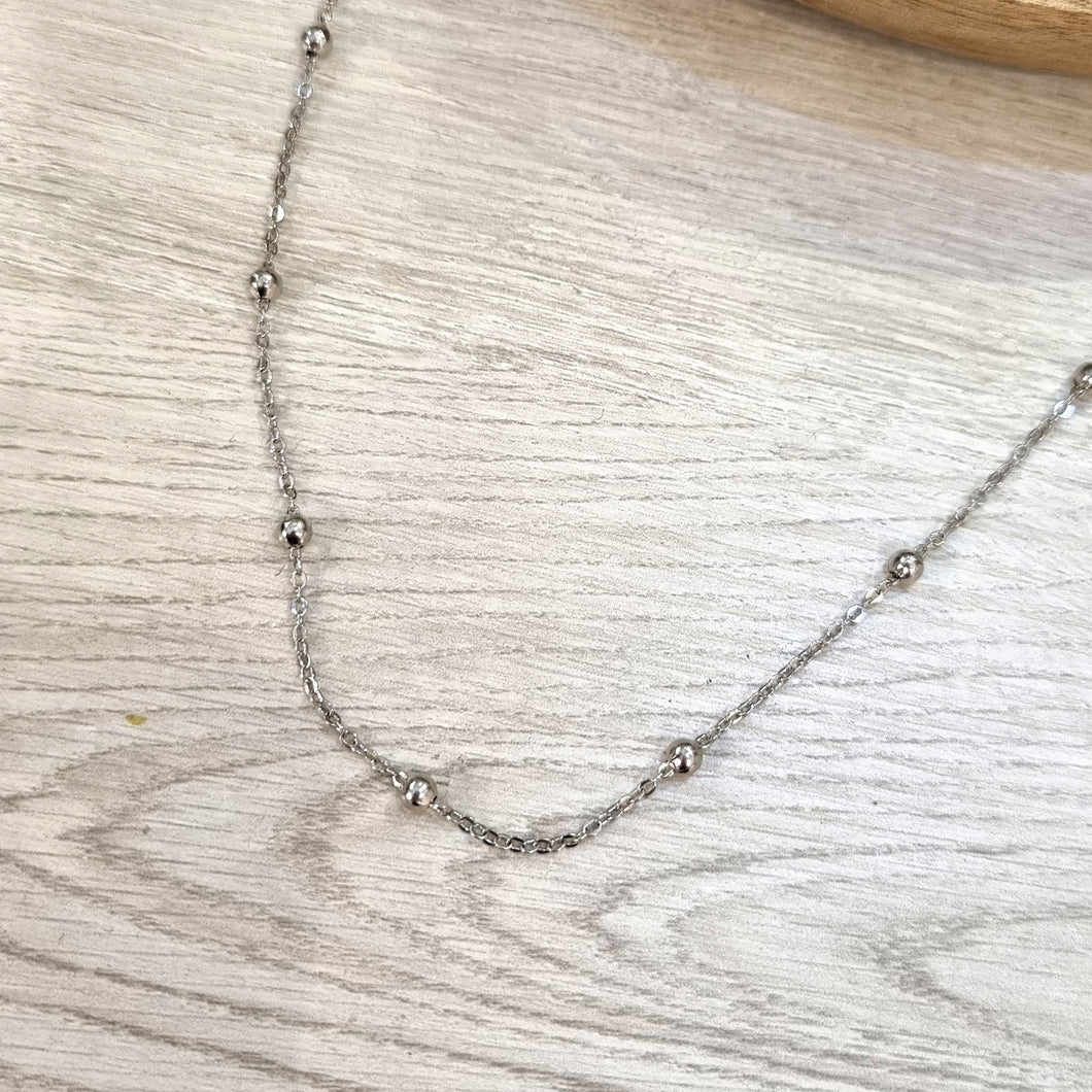 Collar Plata 925 con Bolitas
