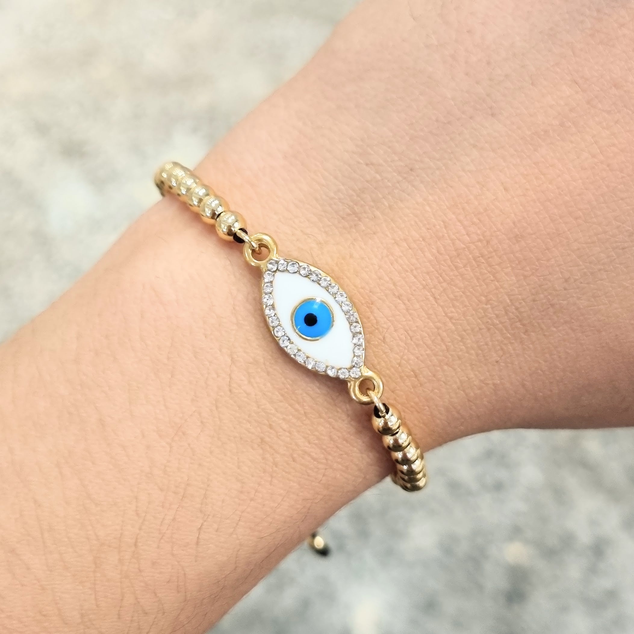 Pulsera Oro Laminado Ojo