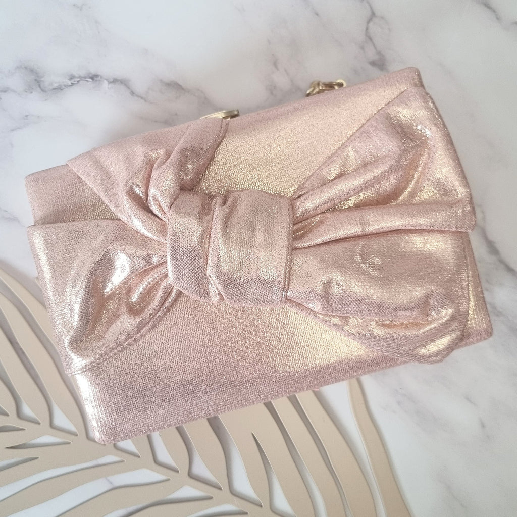 Bolsa Moño Oro Rosa