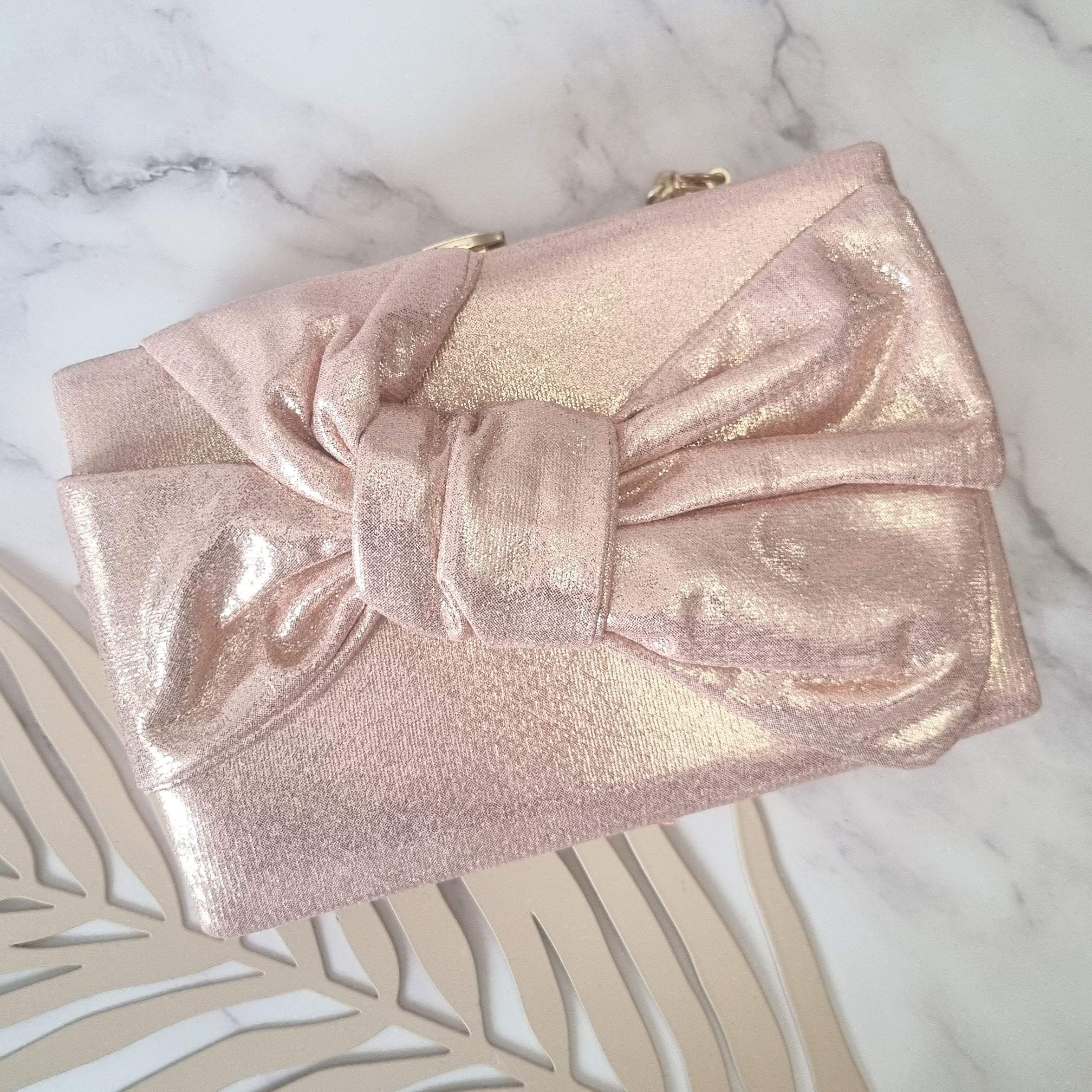 Bolsa Moño Oro Rosa