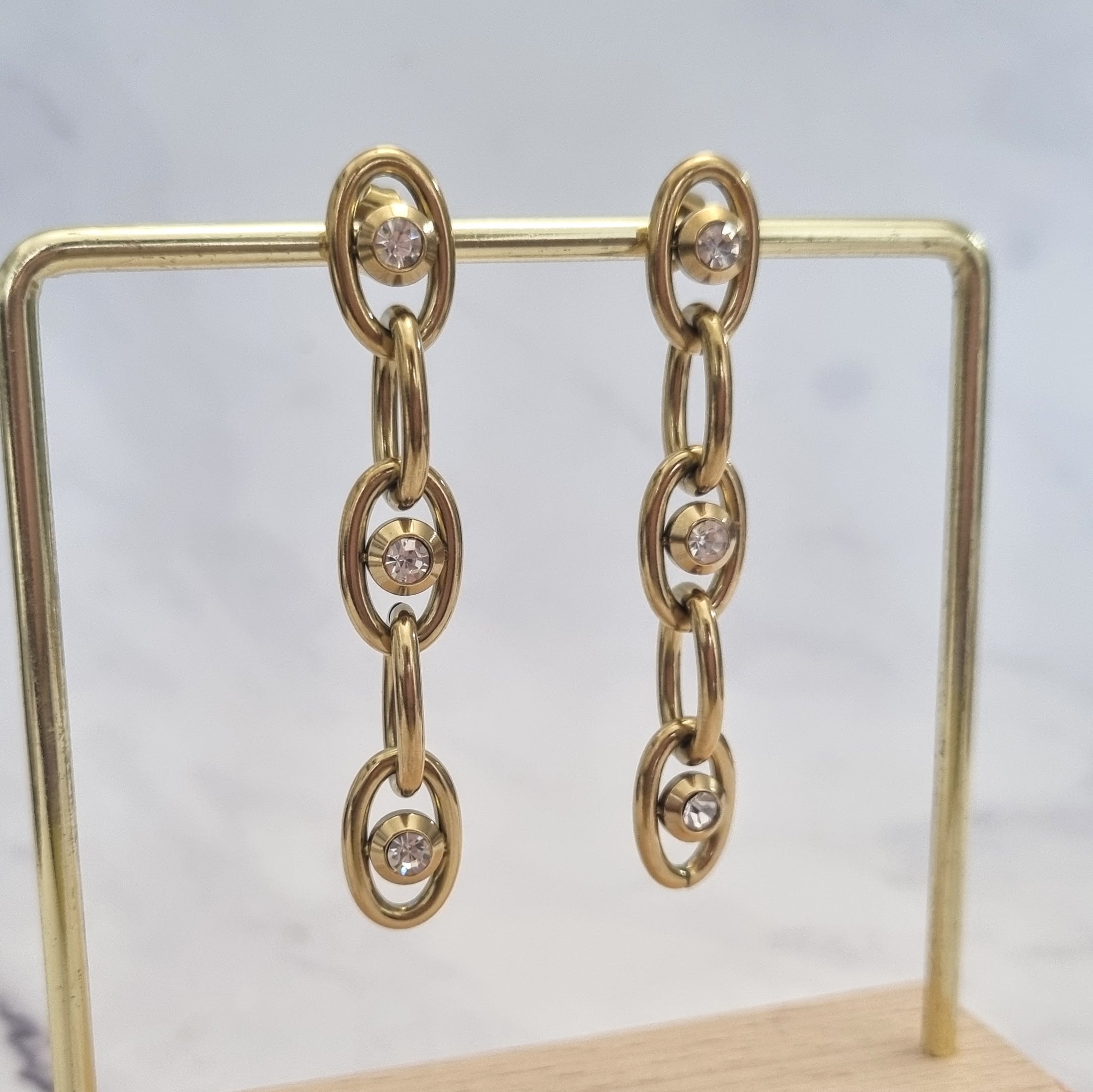 Aretes Acero Inoxidable Eslabon