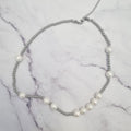 Collar Acero Inoxidable Perlas y Bolitas