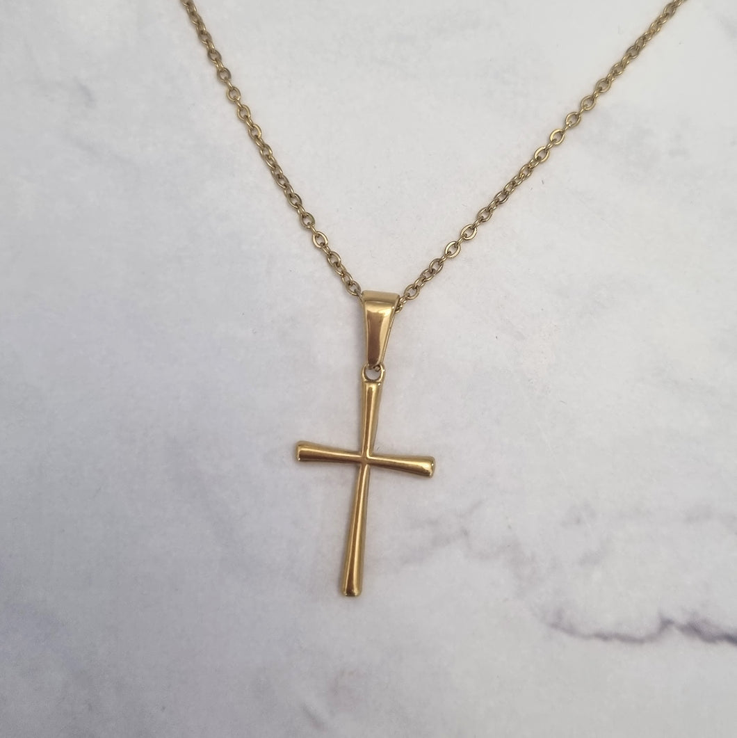 Collar Acero Inoxidable Cruz
