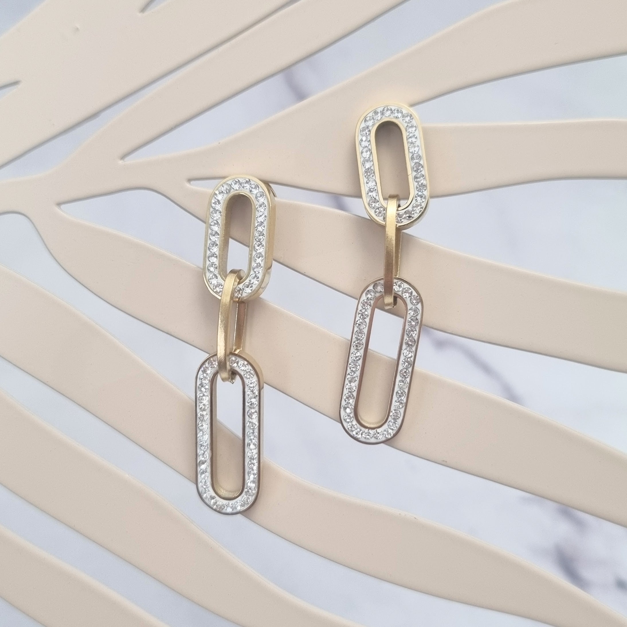 Aretes Acero Inoxidable 3 Eslabones