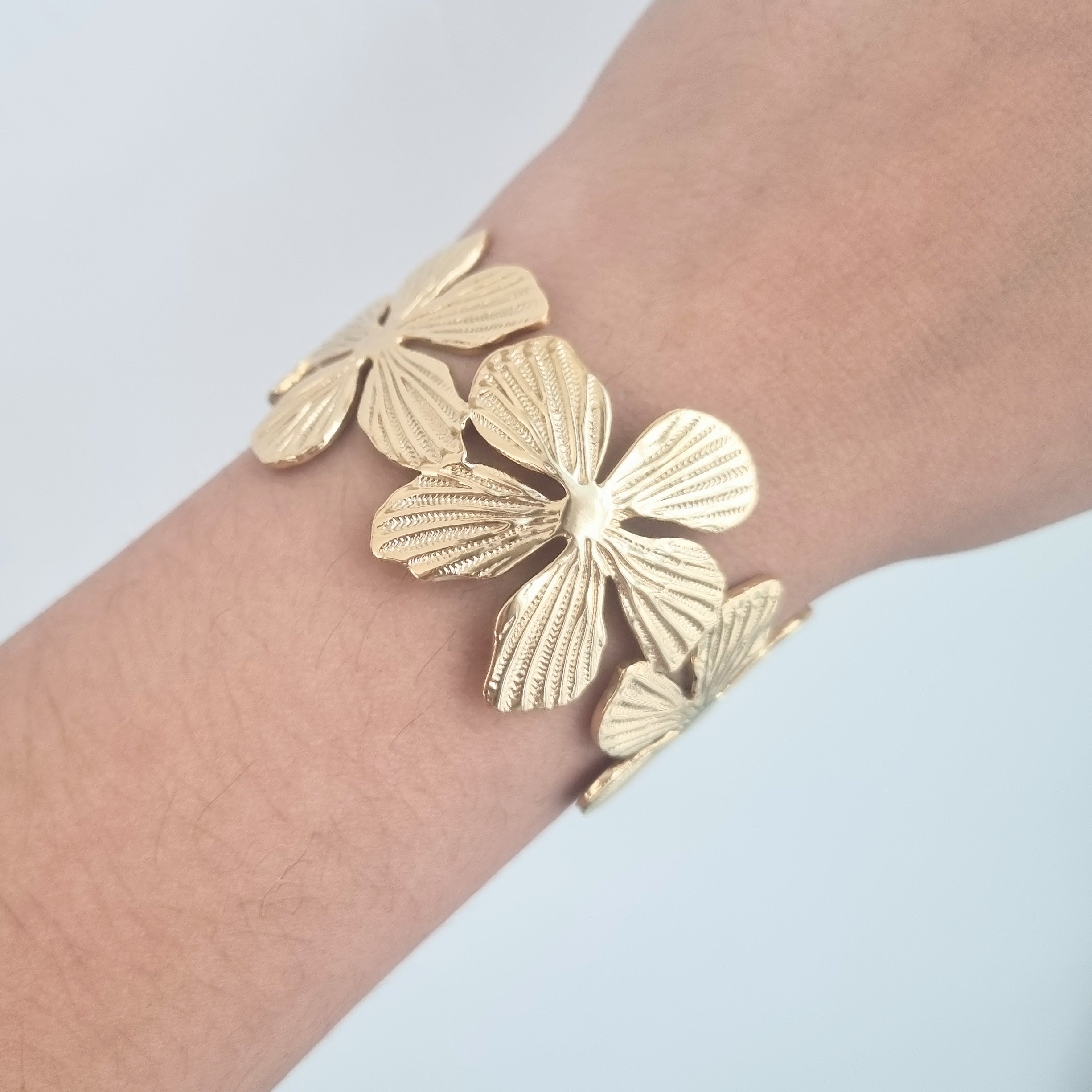 Aro Acero Inoxidable Flores