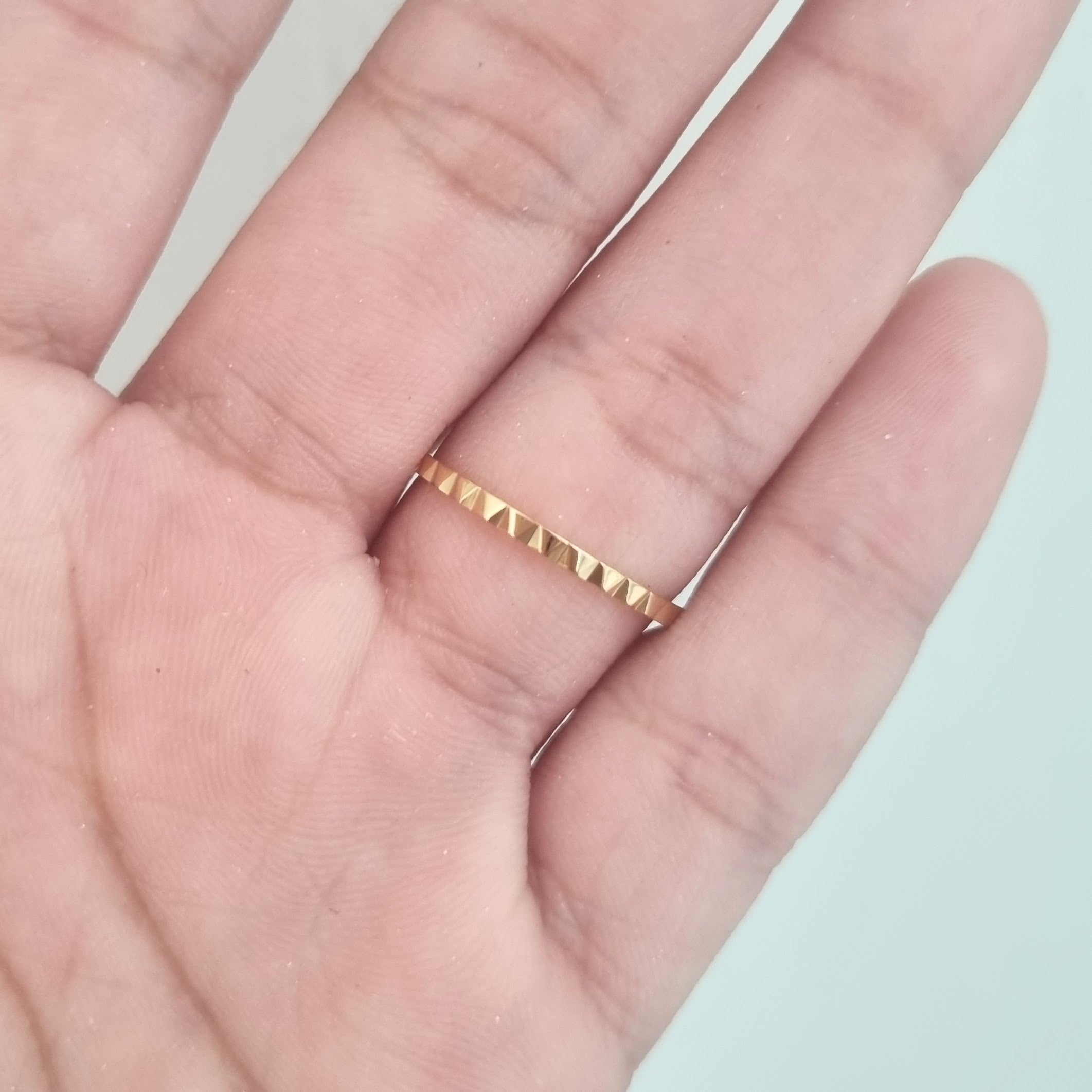 Anillo Acero Inoxidable Ondulado