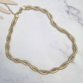 Collar Acero Inoxidable Doble Entrelazado