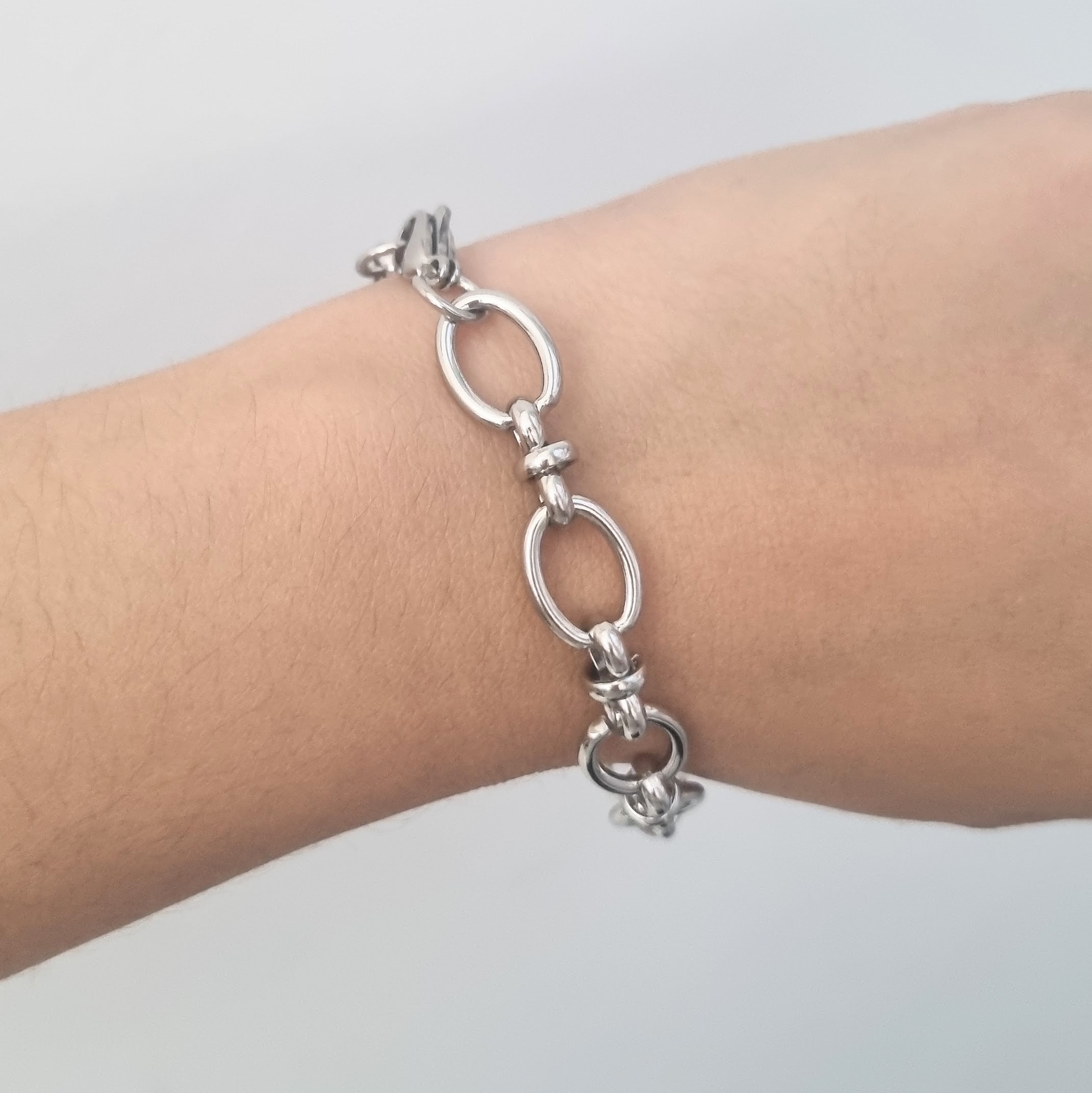 Pulsera Acero Inoxidable Cadena Eslabon