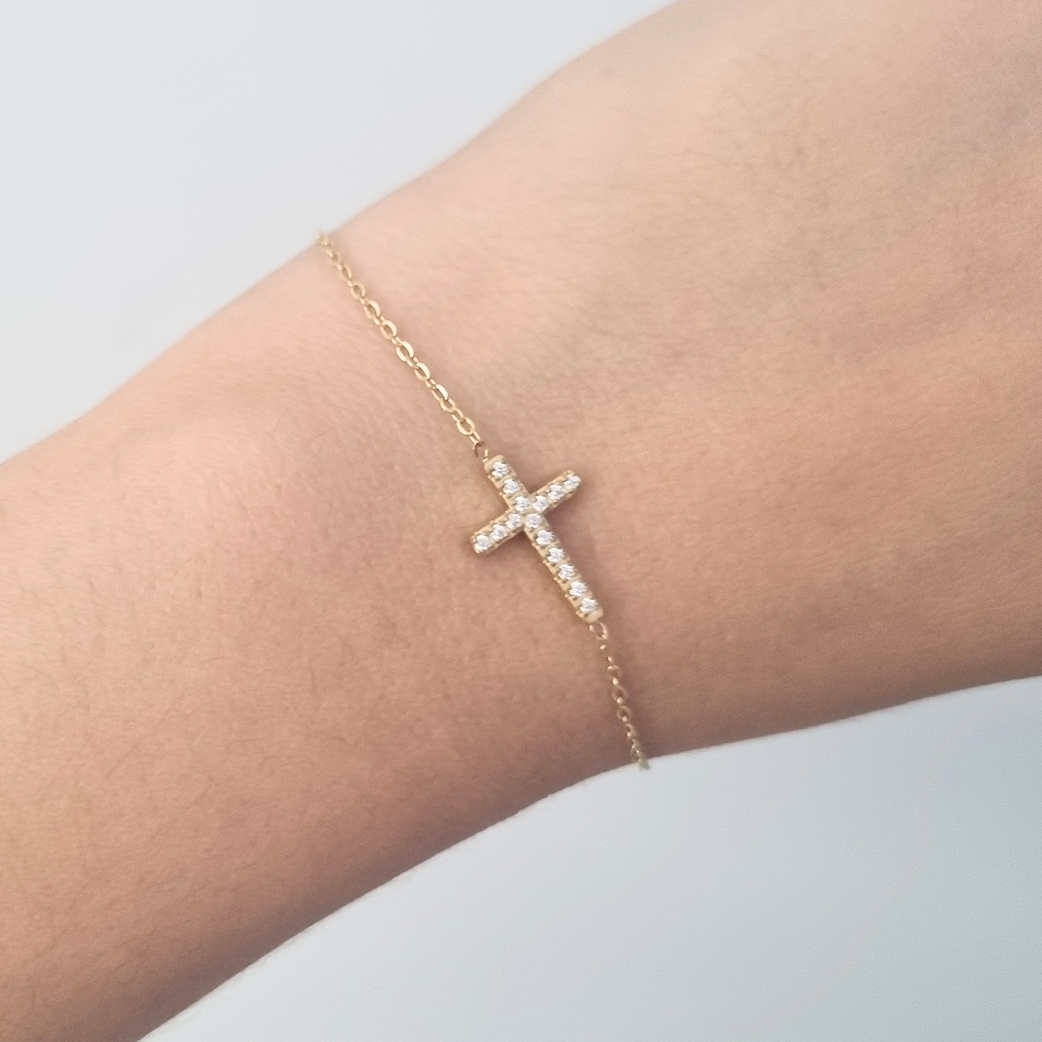 Pulsera Acero Inoxidable Cruz