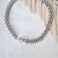 Collar Acero Inoxidable Trenzado con Broche