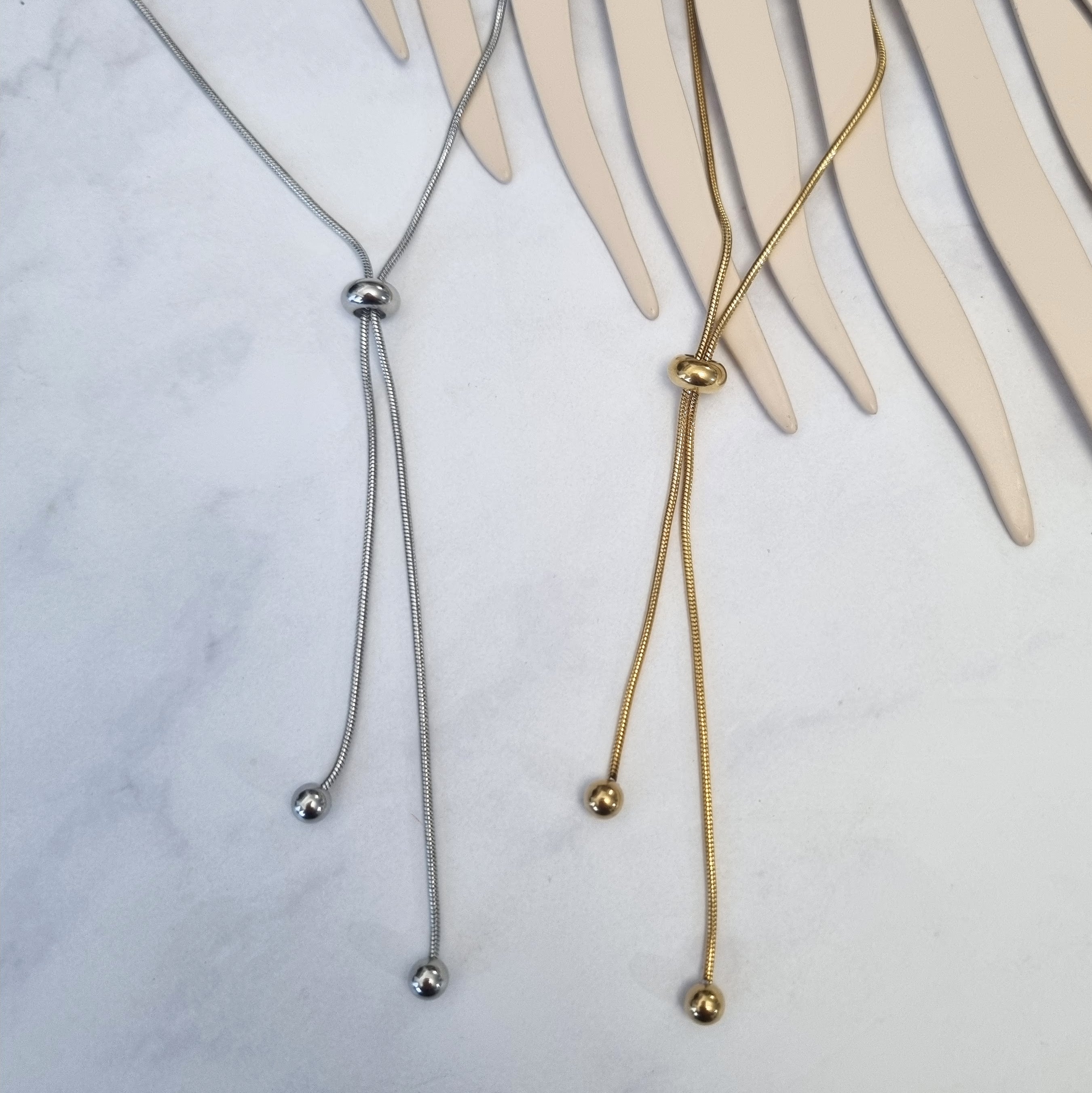 Collar Acero Inoxidable Cadena Ajustable Corbatin