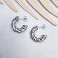 Arracadas Acero Inoxidable Chunky Twist Chicas