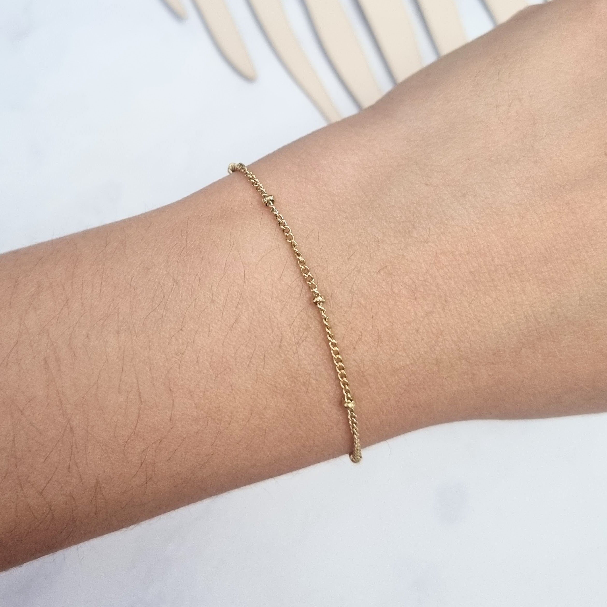 Pulsera Acero Inoxidable Mini Bolitas