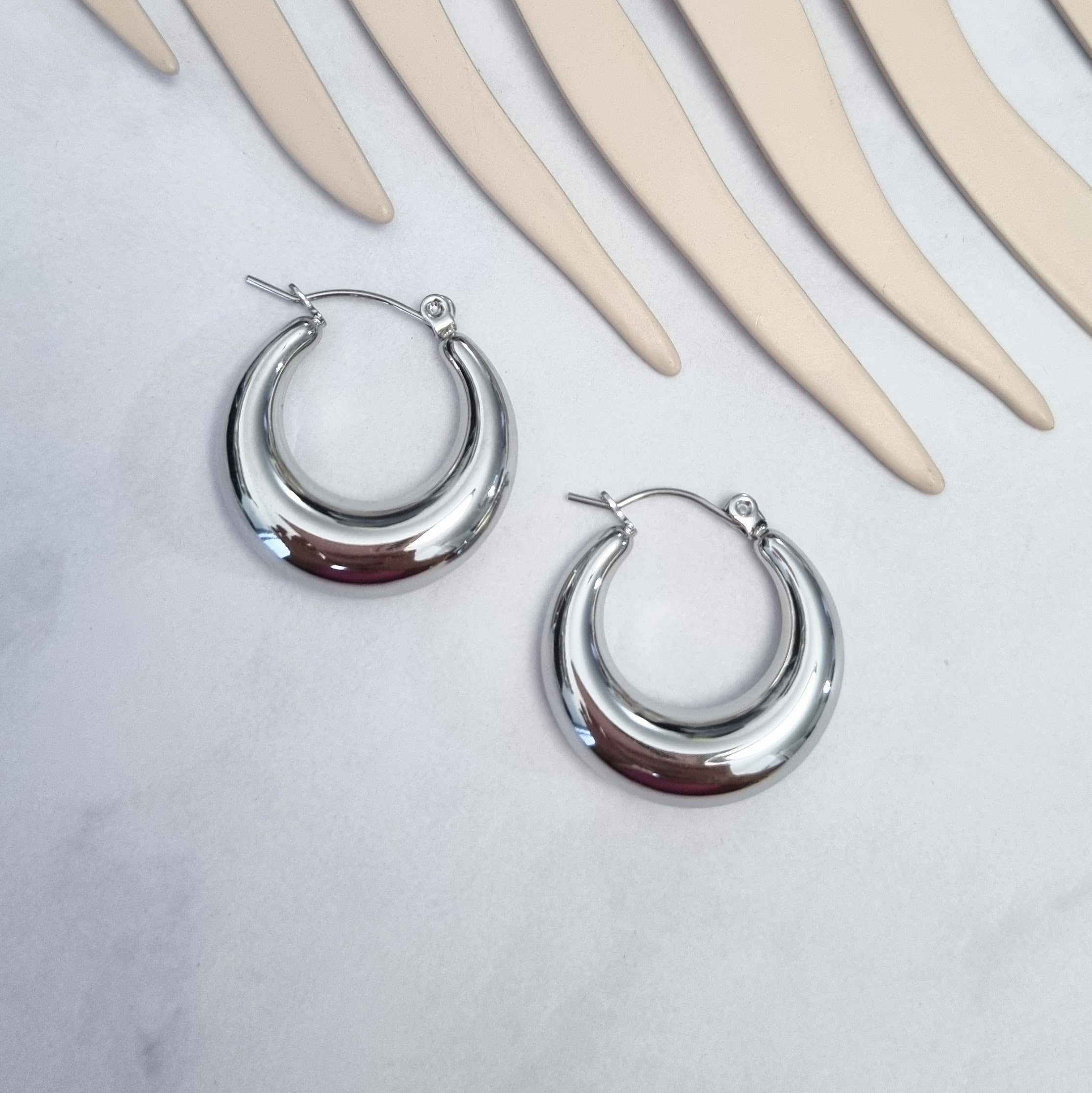 Arracadas Acero Inoxidable Chunky Small/Big