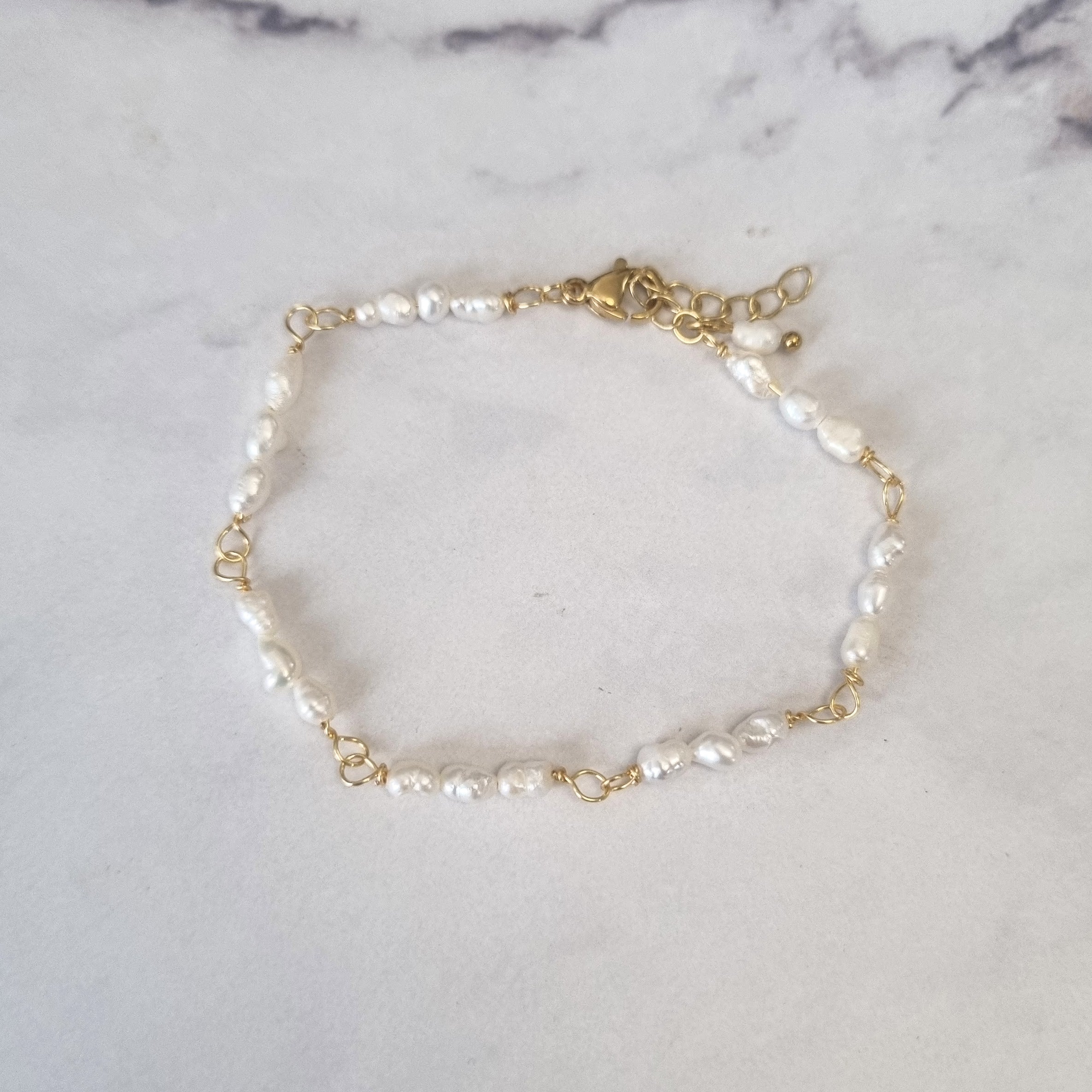 Pulsera Acero Inoxidable Perla Mini