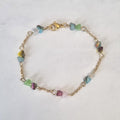 Pulsera Chapa de Oro Colores