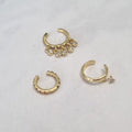 Earcuff Plata 925 con Chapa de Oro