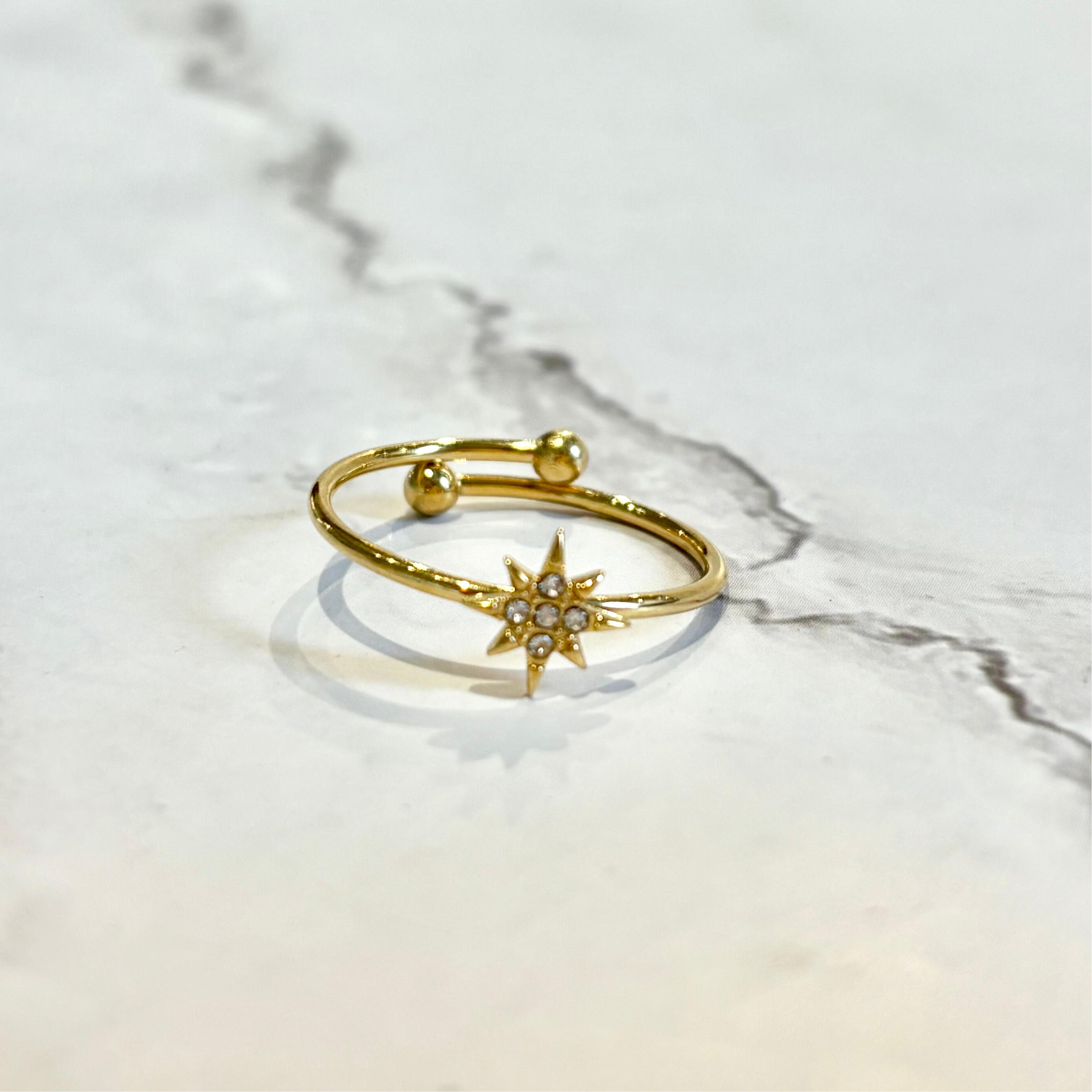 Anillo Acero Inoxidable Destello de Luz