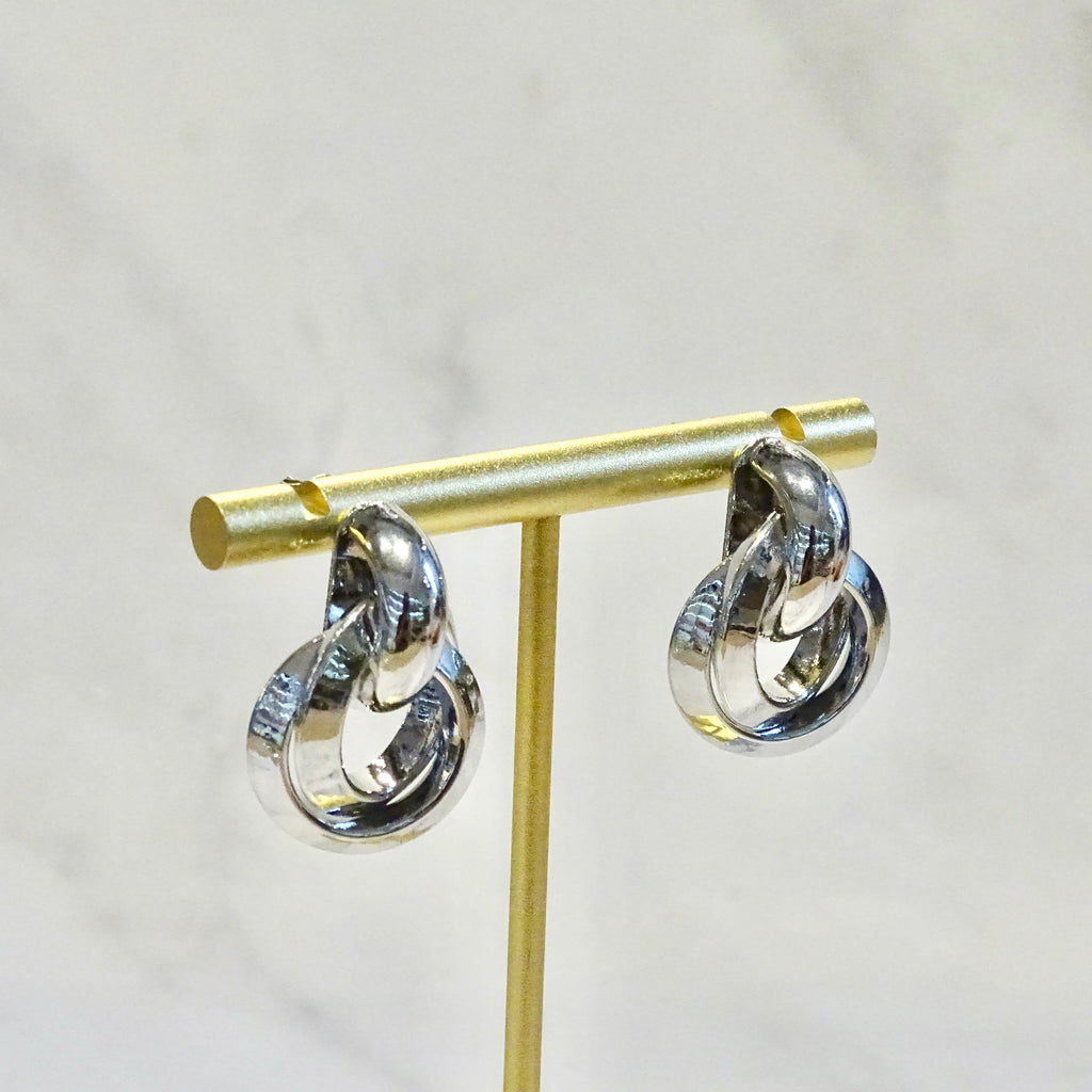 Aretes Acero Inoxidable Silver Circles