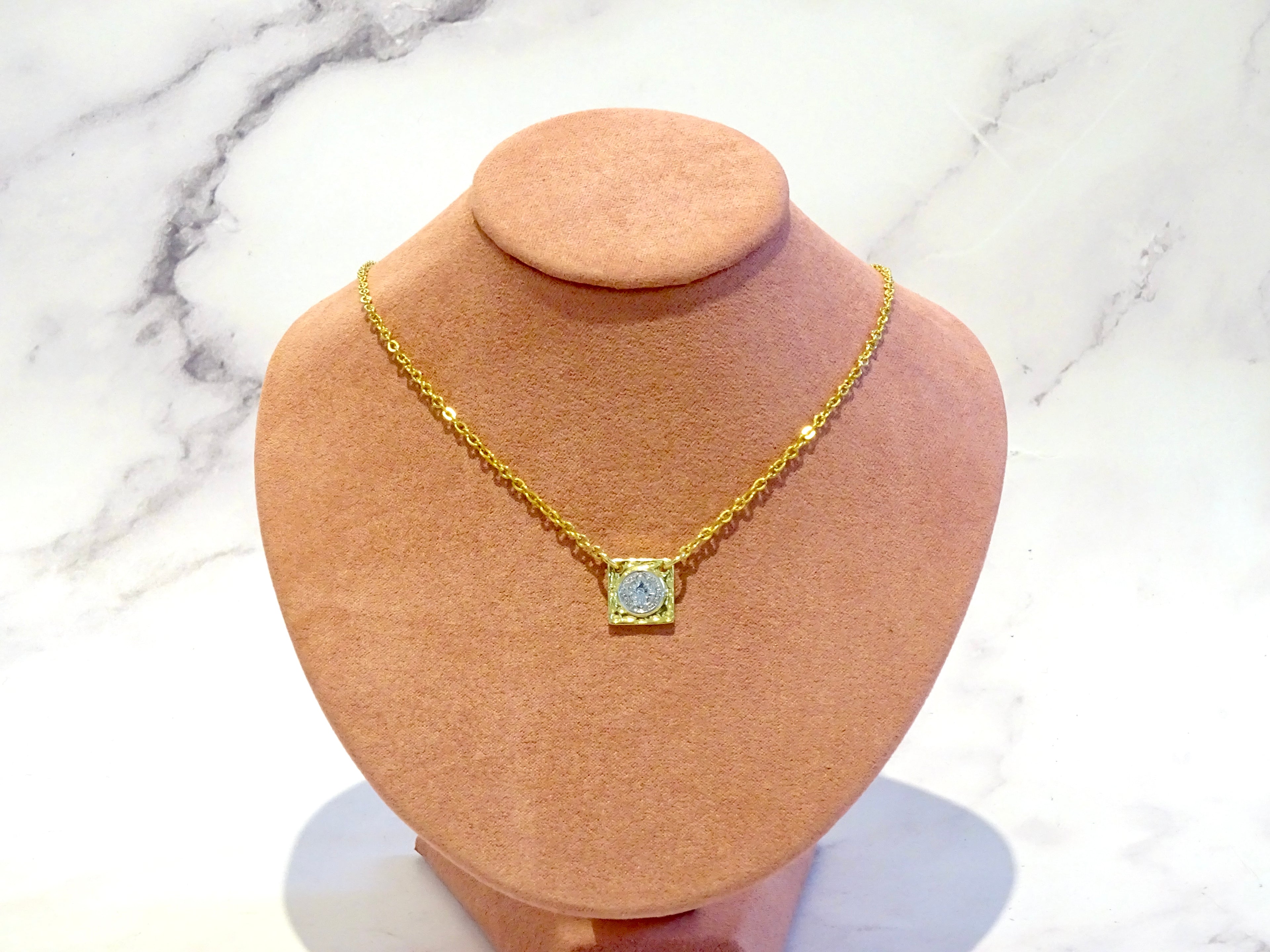 Collar Baño de Rodio San Benito