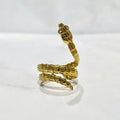 Anillo Acero Inoxidable Serpiente Envuelta