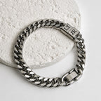 Pulsera Acero Inoxidable con Charms Nombre Personalizado para Hombre