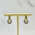 Arracadas Acero Inoxidable Bicolor Hoop