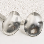 Aretes Acero Inoxidable Ovalados