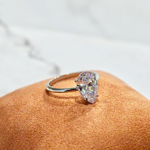Anillo Plata .925 Gota Liso
