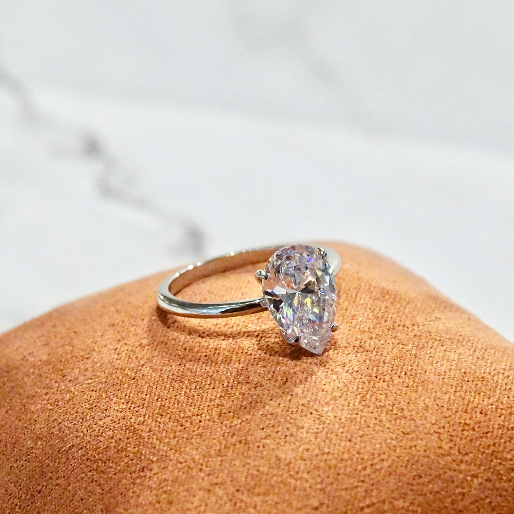 Anillo Plata .925 Gota Liso