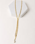 Collar Acero Inoxidable Eslabon con Perlas