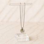 Collar Acero Inoxidable Medalla con Birthstone Colgante Chico Personalizado