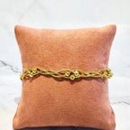 Pulsera Acero Inoxidable Trenzada con Bolitas