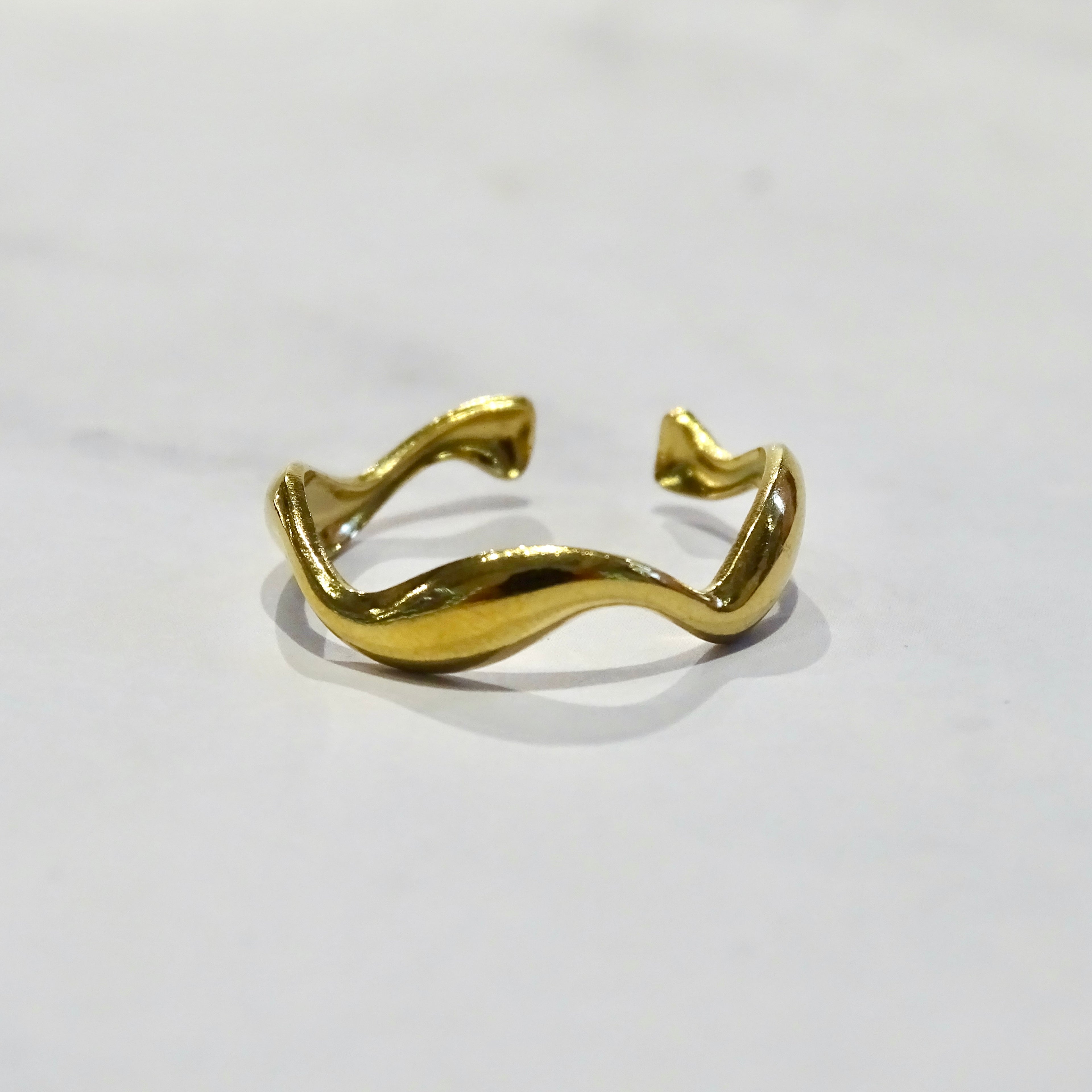 Anillo Acero Inoxidable Bubble Twist