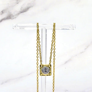 Collar Baño de Rodio San Benito