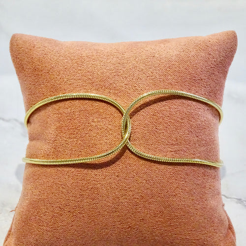 Pulsera Acero Inoxidable Cadena Entrelazada