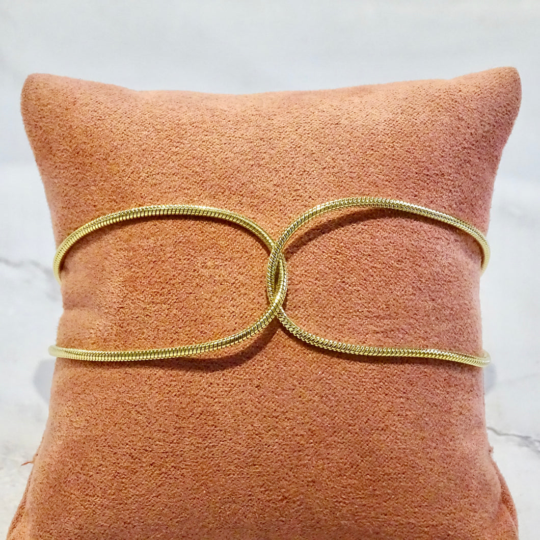 Pulsera Acero Inoxidable Cadena Entrelazada